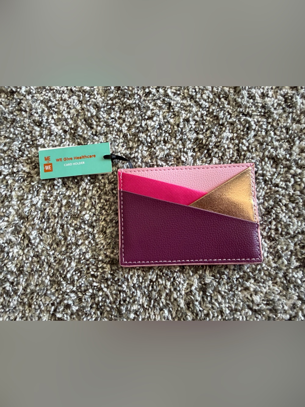 Slim Wallet | Pink Purple Gold